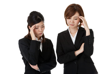 Two young business people