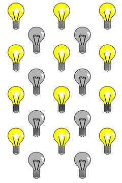 lightbulbs background vector file