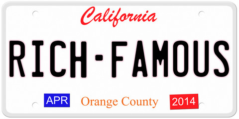Obraz premium Rich - Famous California