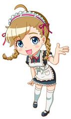 女の子／メイド服01