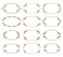 Fototapeta premium Set of ornate vector frames