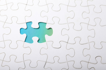 Fototapeta premium piece of jigsaw puzzle