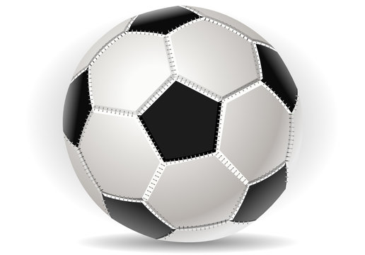 Soccer ball isolated on withe