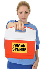 OP-Ärztin mit Organspende