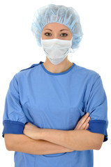 OP-Ärztin im Studio