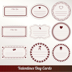 Valentines day vintage card vector