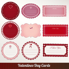 Valentines day vintage card vector