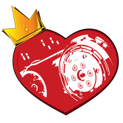 Heart crown and motor