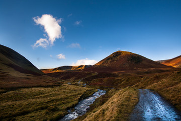 Amazing landscape under the fells in Lake District, Cumbria