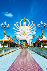 Naklejka premium statue and temple of Shiva in Koh Samui , Thailand