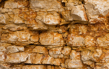 Texture of a stone wall