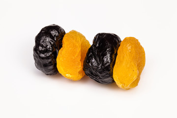 Tasty prunes and dried apricots.
