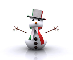 Nice Snowman Italian - 3D