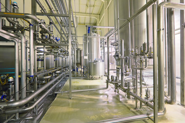 Department filtering, the interior of the brewery