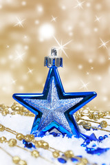 Fototapeta na wymiar Christmas background with star
