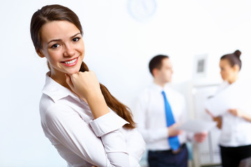 Young businesswoman in the office