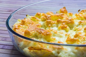 Cauliflower with cheese