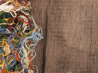  multi-colored needlecraft embroidery threads