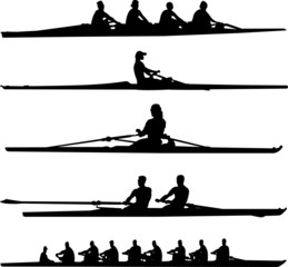 Fototapeta premium rowing collection - vector