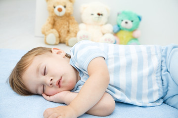 Little boy is sleeping