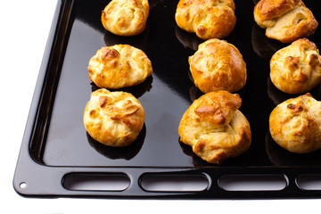 homemade buns stuffed with cheese