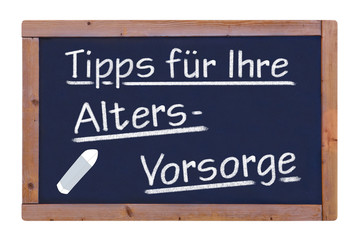 Obraz premium Altersvorsorge Vorsorge Tipp #121114-002