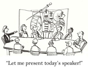 Let me present the speaker for our meeting