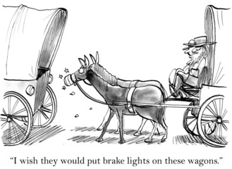 I wish they had brakes lights on the wagon