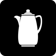 Vector icon isolated on white - Coffeepot