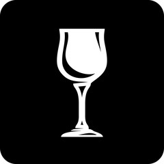Vector icon isolated on white - Wineglass