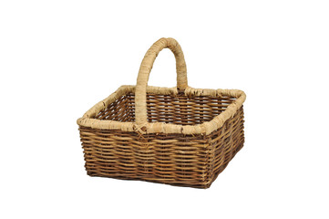 Fototapeta na wymiar Picnic basket isolated on white background