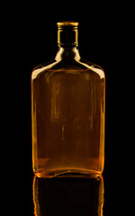 Isolated whisky on black