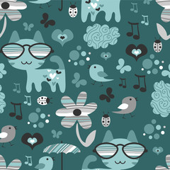 Cute seamless pattern design