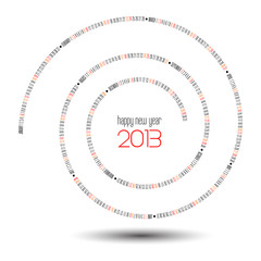 2013 calendar (vector swirl illustration)