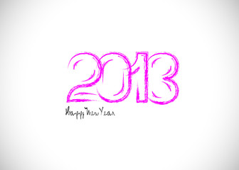 2013 Happy New Year background Sign