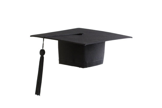 Black graduation cap, the symbolize of student graduating