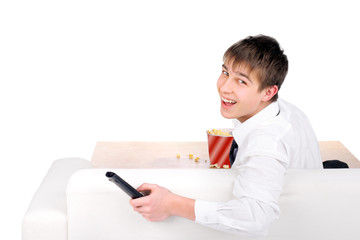 Teenager with Remote Control
