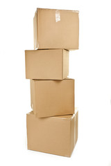 Stack of big cardboard boxes - 46802745