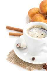 cup of coffee with muffins