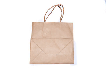 paper bag on white backgrounds