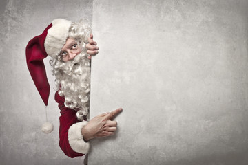 Showing Santa Claus