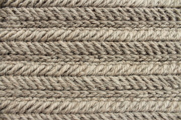 Motif tricoté en laine naturelle pour écharpe masculine