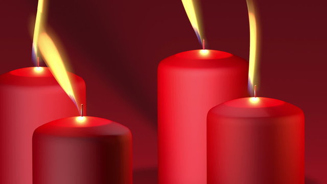 brennende Kerzen