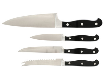 Group of kitchen knifes