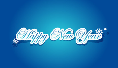 Happy New Year lettering