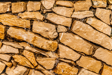 Stacked stone and water