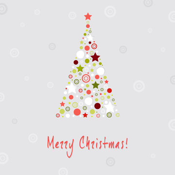 Christmas Tree Design Greeting Card