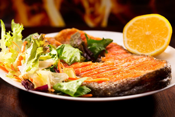 salmon steak