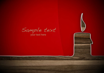 Wire figure - Candle