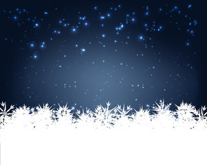 Blue Snowflake Background